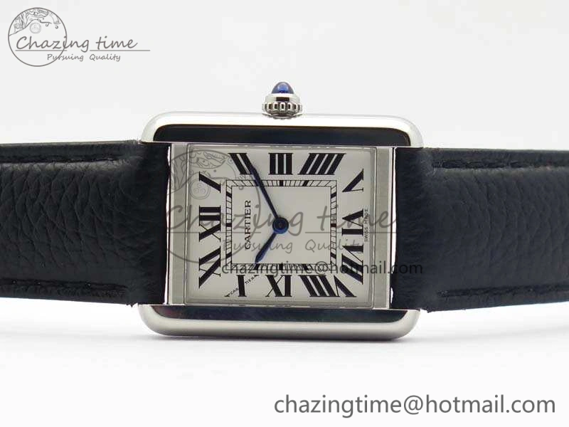 Tank Solo W5200002 Ladies 25mm SS ZF 1:1 Best Edition White Dial On Leather Strap Ronda Quartz Versatile 6260
