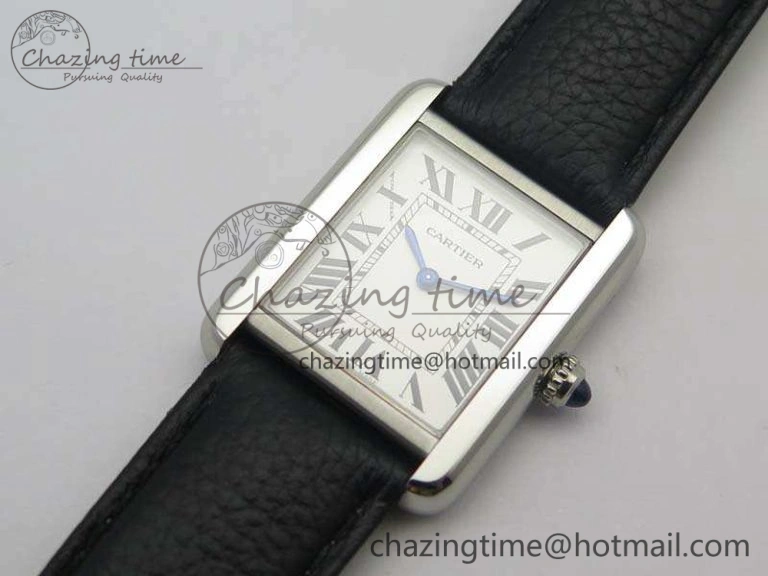Tank Solo W5200002 Ladies 25mm SS ZF 1:1 Best Edition White Dial On Leather Strap Ronda Quartz Versatile 6260