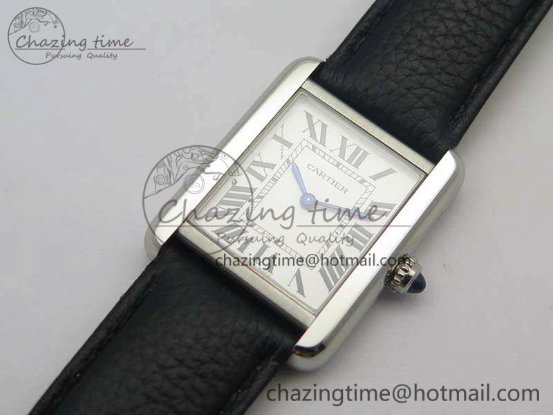 Tank Solo W5200002 Ladies 25mm SS ZF 1:1 Best Edition White Dial On Leather Strap Ronda Quartz Versatile 6260