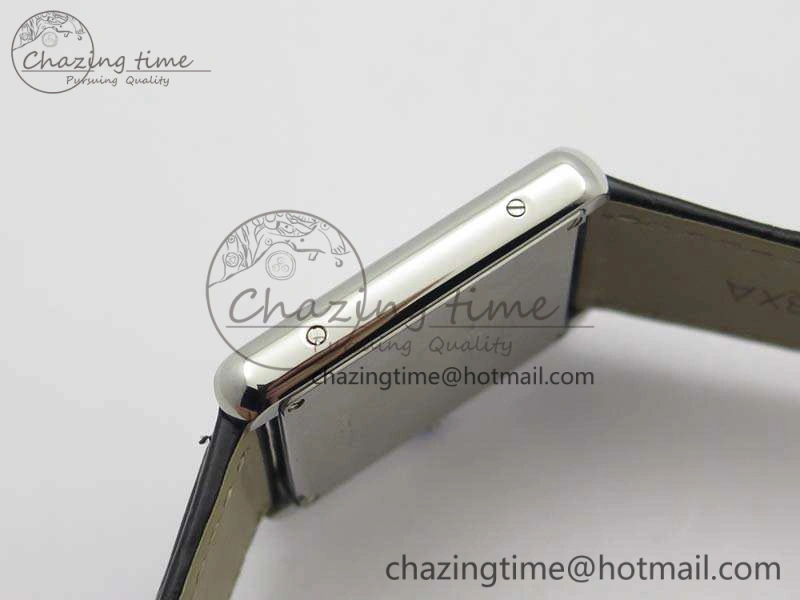 Stretchable Tank Solo W5200002 Ladies 28mm SS LMF 1:1 Best Edition White Dial On Leather Strap Ronda Quartz 6266