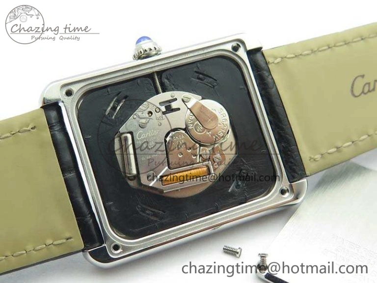 Stretchable Tank Solo W5200002 Ladies 28mm SS LMF 1:1 Best Edition White Dial On Leather Strap Ronda Quartz 6266
