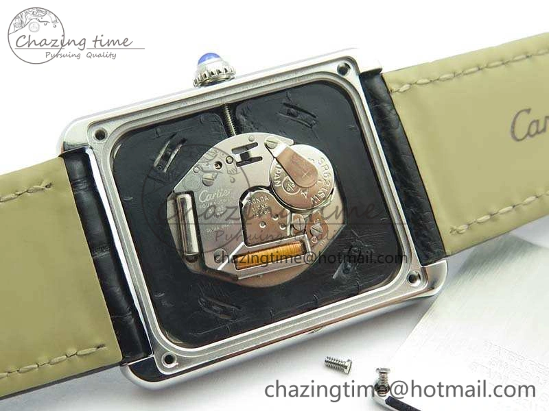 Stretchable Tank Solo W5200002 Ladies 28mm SS LMF 1:1 Best Edition White Dial On Leather Strap Ronda Quartz 6266
