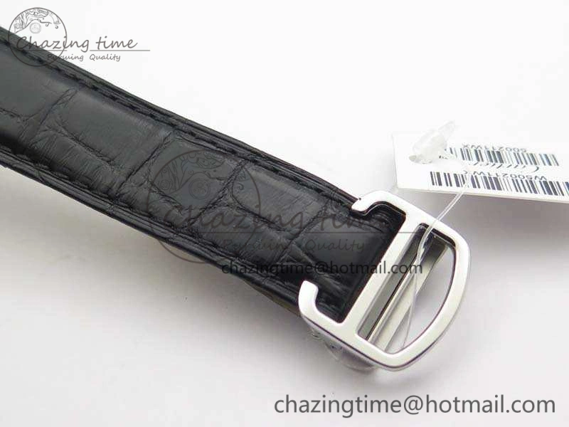 Stretchable Tank Solo W5200002 Ladies 28mm SS LMF 1:1 Best Edition White Dial On Leather Strap Ronda Quartz 6266