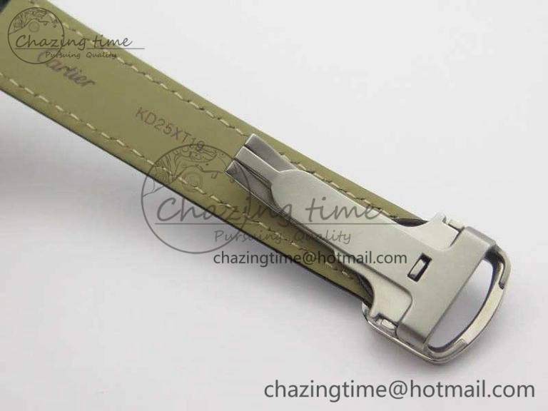Tank W5200002 Ladies 25mm SS GPF 1:1 Best Edition White Dial On Leather Strap Ronda Quartz Resilient 6280