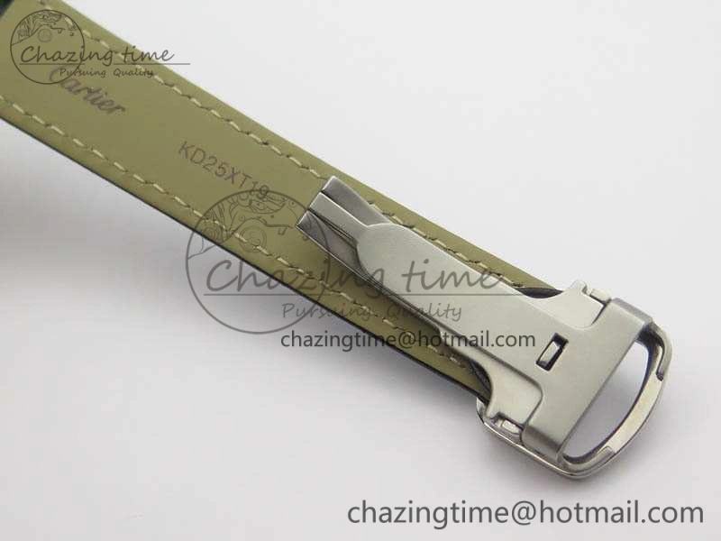 Tank W5200002 Ladies 25mm SS GPF 1:1 Best Edition White Dial On Leather Strap Ronda Quartz Resilient 6280