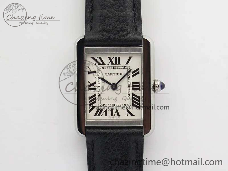 Tank W5200002 Ladies 25mm SS GPF 1:1 Best Edition White Dial On Leather Strap Ronda Quartz Resilient 6280
