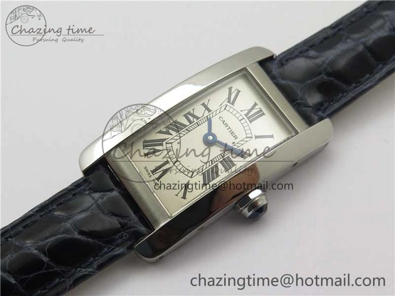 Lightweight Tank WJTA0029 29mm 8848F SS Silver Dial on Black Croco Strap Ronda Quartz 10292