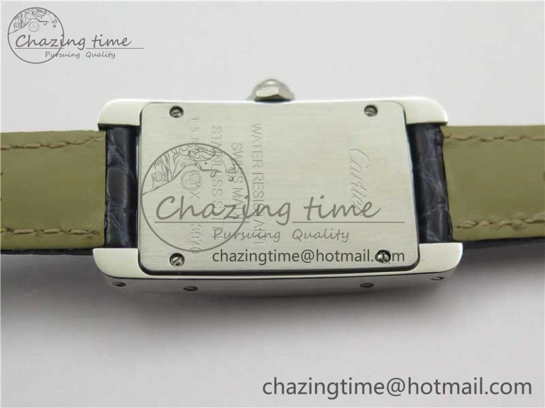Lightweight Tank WJTA0029 29mm 8848F SS Silver Dial on Black Croco Strap Ronda Quartz 10292