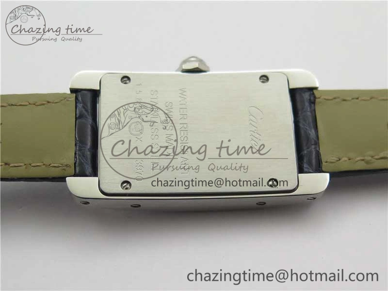 Lightweight Tank WJTA0029 29mm 8848F SS Silver Dial on Black Croco Strap Ronda Quartz 10292