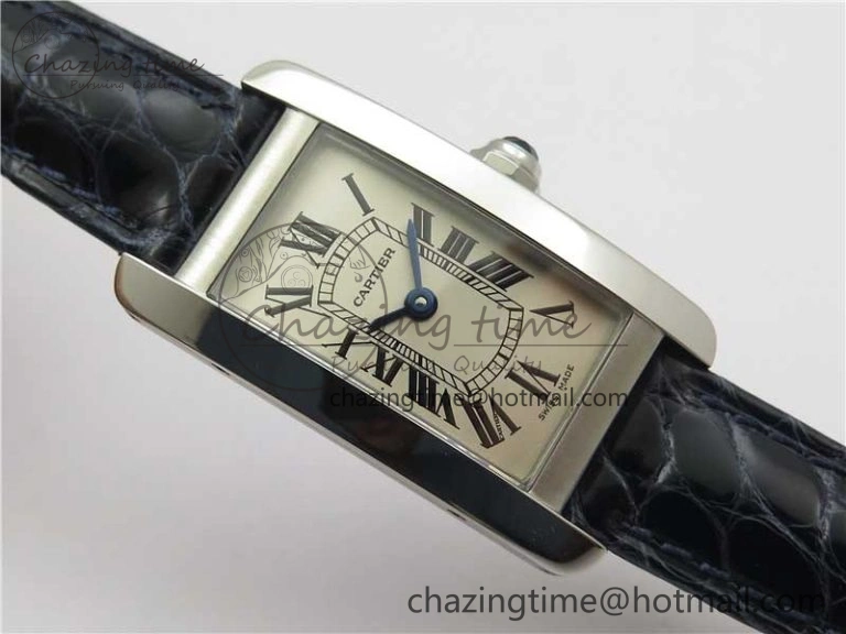 Lightweight Tank WJTA0029 29mm 8848F SS Silver Dial on Black Croco Strap Ronda Quartz 10292