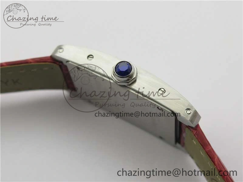 Tank WJTA0029 29mm 8848F SS Silver Dial on Red Croco Strap Ronda Quartz Practical 6075
