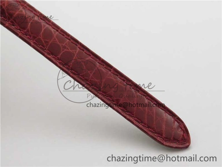 Tank WJTA0029 29mm 8848F SS Silver Dial on Red Croco Strap Ronda Quartz Practical 6075