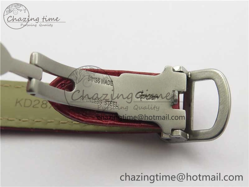 Tank WJTA0029 29mm 8848F SS Silver Dial on Red Croco Strap Ronda Quartz Practical 6075