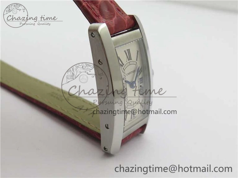 Tank WJTA0029 29mm 8848F SS Silver Dial on Red Croco Strap Ronda Quartz Practical 6075