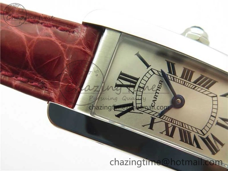 Tank WJTA0029 29mm 8848F SS Silver Dial on Red Croco Strap Ronda Quartz Practical 6075