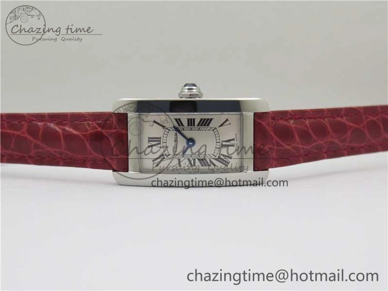 Tank WJTA0029 29mm 8848F SS Silver Dial on Red Croco Strap Ronda Quartz Practical 6075