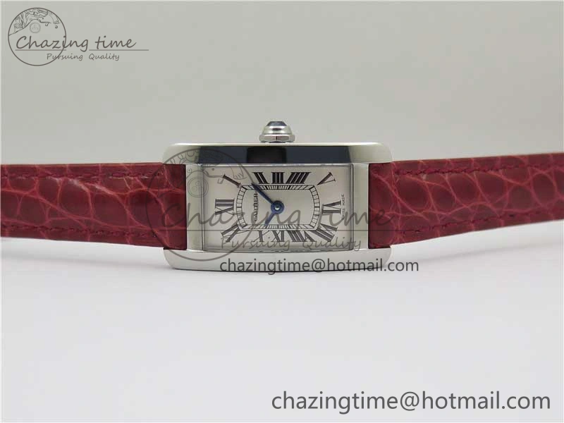 Tank WJTA0029 29mm 8848F SS Silver Dial on Red Croco Strap Ronda Quartz Practical 6075