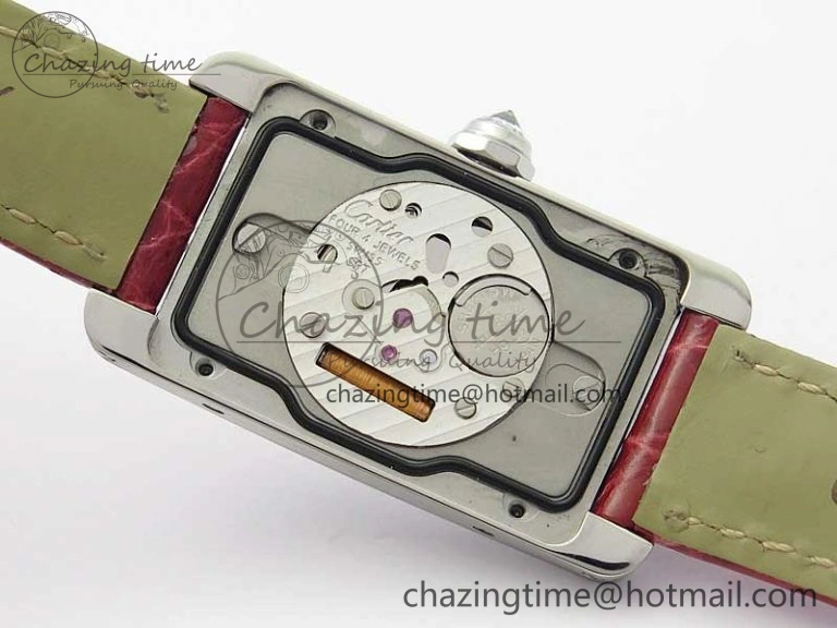Tank WJTA0029 29mm 8848F SS Silver Dial on Red Croco Strap Ronda Quartz Practical 6075
