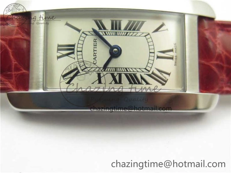Tank WJTA0029 29mm 8848F SS Silver Dial on Red Croco Strap Ronda Quartz Practical 6075