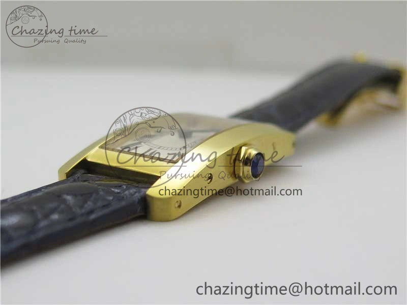 Tank WJTA0029 29mm 8848F YG Silver Dial on Black Croco Strap Ronda Quartz AllSeason 6077