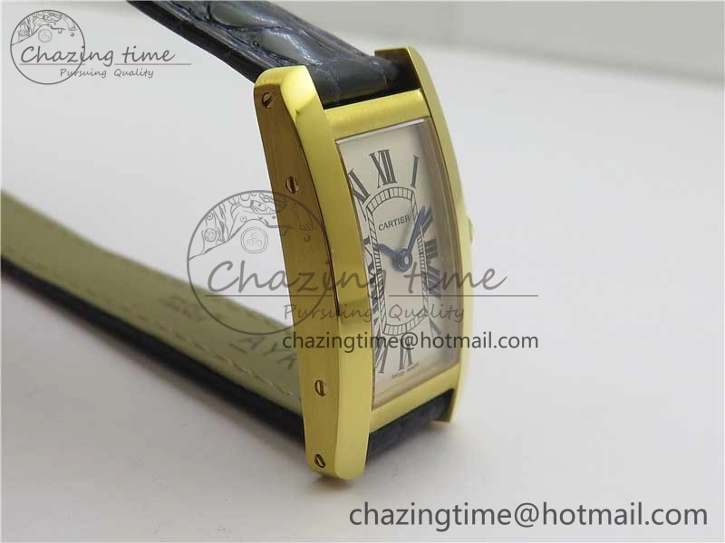Tank WJTA0029 29mm 8848F YG Silver Dial on Black Croco Strap Ronda Quartz AllSeason 6077