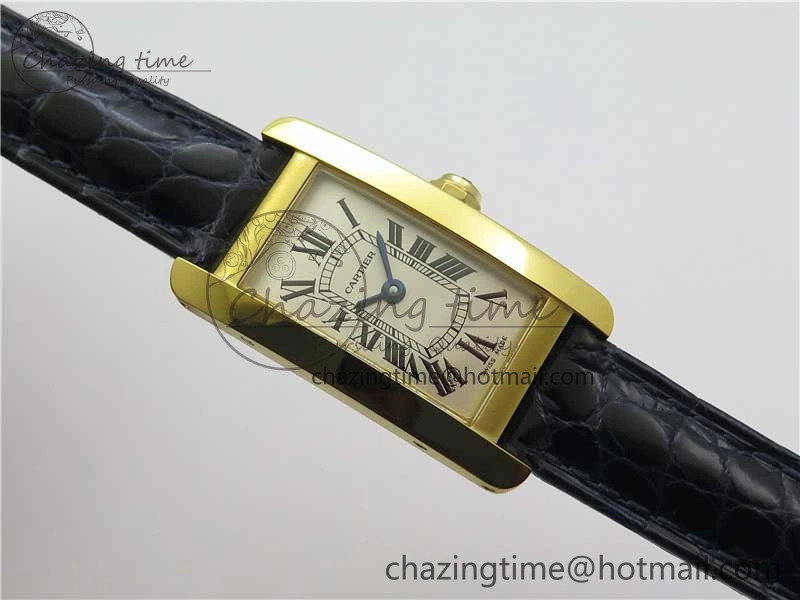 Tank WJTA0029 29mm 8848F YG Silver Dial on Black Croco Strap Ronda Quartz AllSeason 6077