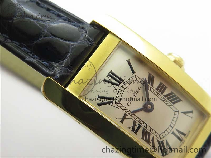 Tank WJTA0029 29mm 8848F YG Silver Dial on Black Croco Strap Ronda Quartz AllSeason 6077