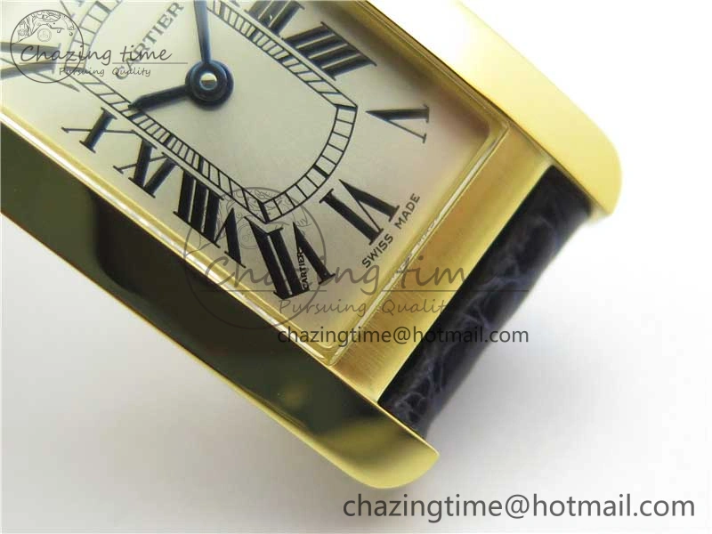 Tank WJTA0029 29mm 8848F YG Silver Dial on Black Croco Strap Ronda Quartz AllSeason 6077