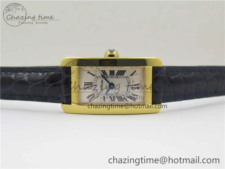 Tank WJTA0029 29mm 8848F YG Silver Dial on Black Croco Strap Ronda Quartz AllSeason 6077