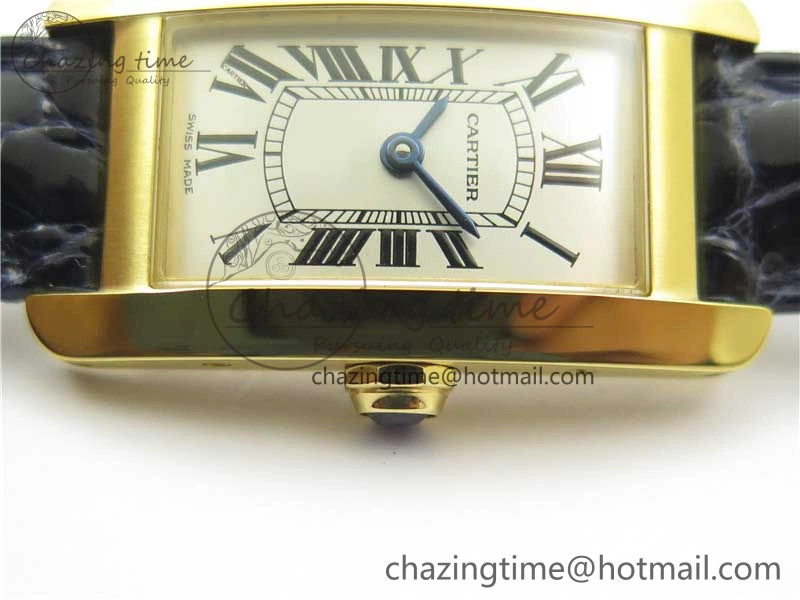 Tank WJTA0029 29mm 8848F YG Silver Dial on Black Croco Strap Ronda Quartz AllSeason 6077