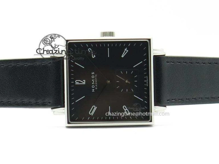 Tetra SS Black Dial On Black Leather Strap A WellDesigned 7638