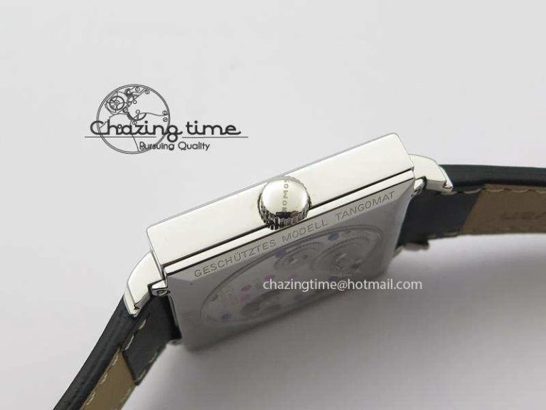 Tetra SS Gold Dial On Black Leather Strap A Snug 7639
