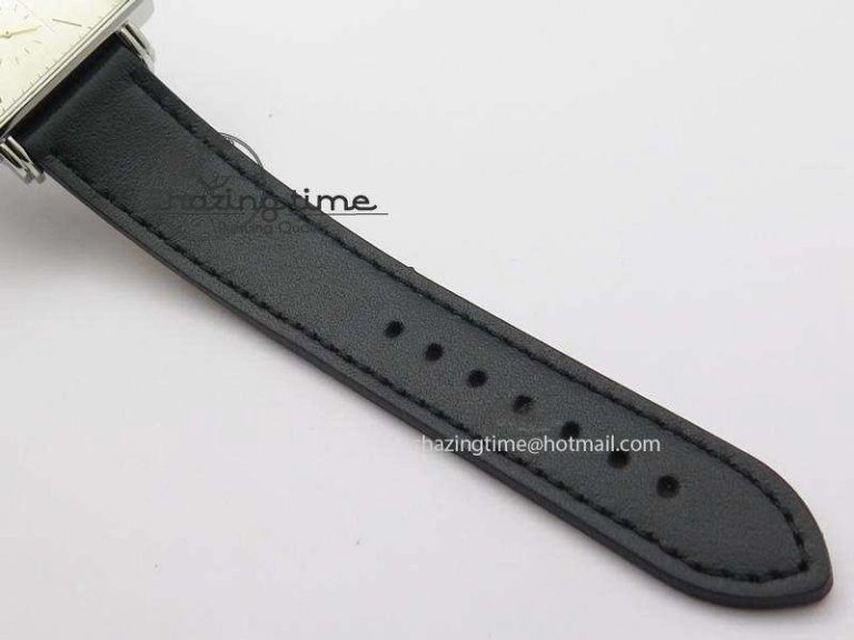 Tetra SS Gold Dial On Black Leather Strap A Snug 7639