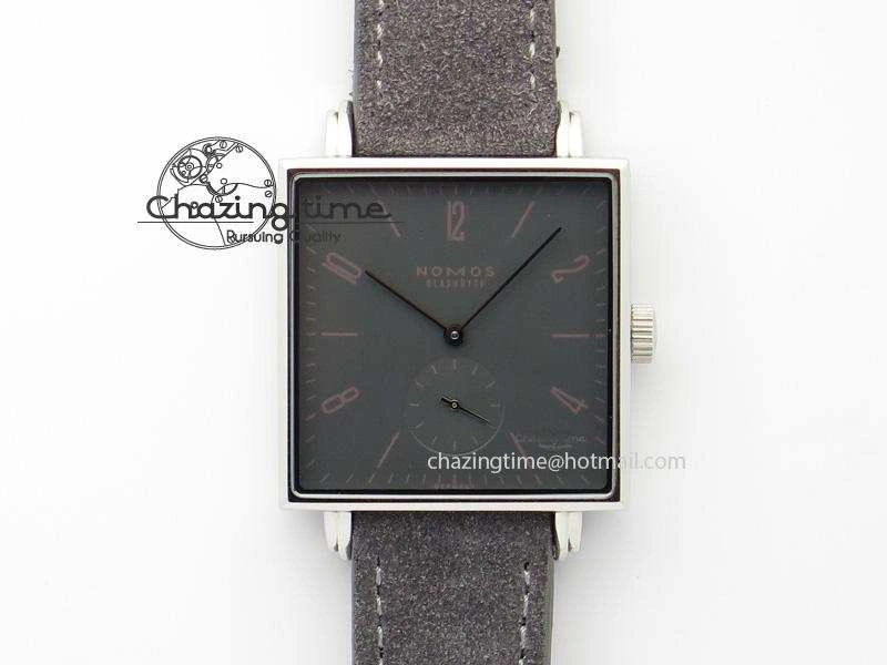 Tetra SS Grey Dial On Grey Leather Strap A Durable 7637