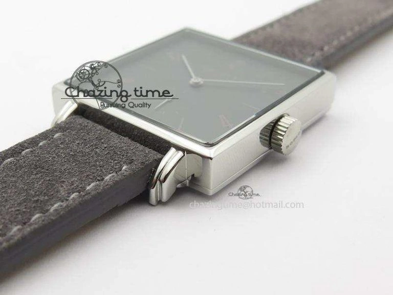 Tetra SS Grey Dial On Grey Leather Strap A Durable 7637