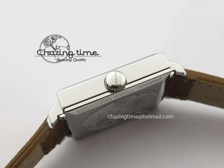 Tetra SS White Dial On Brown Leather Strap A Bold 7642