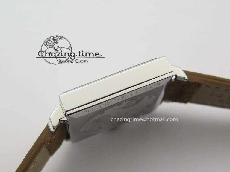 Tetra SS White Dial On Brown Leather Strap A Bold 7642