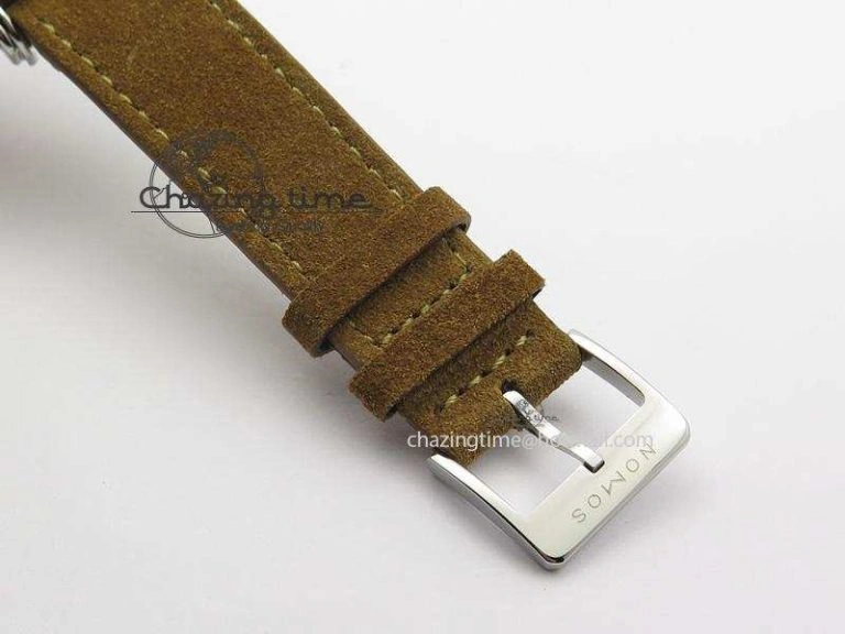 Tetra SS White Dial On Brown Leather Strap A Bold 7642