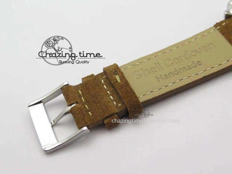 Tetra SS White Dial On Brown Leather Strap A Bold 7642