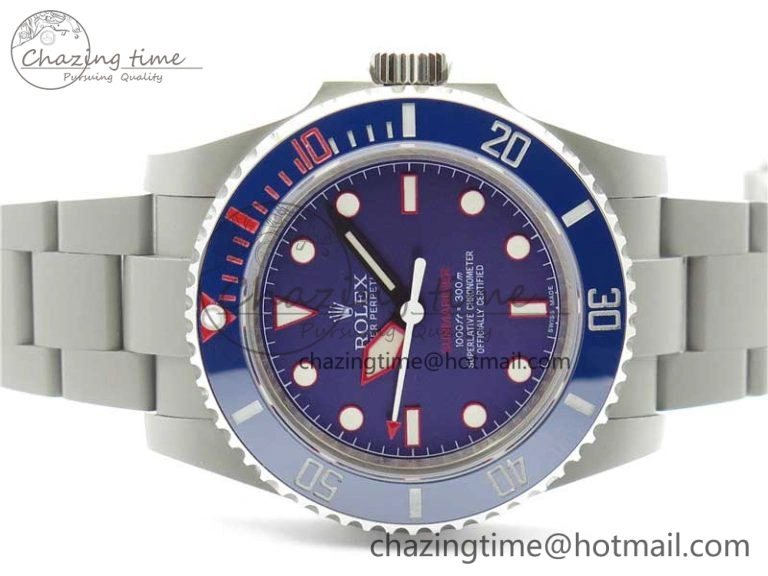 The Rough Matt Carbon Sandblast SS GMF Best Edition Blue Dial on SS Bracelet SA EyeCatching 2972