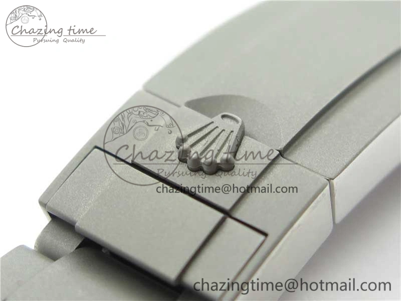 The Rough Matt Carbon Sandblast SS GMF Best Edition Blue Dial on SS Bracelet SA EyeCatching 2972