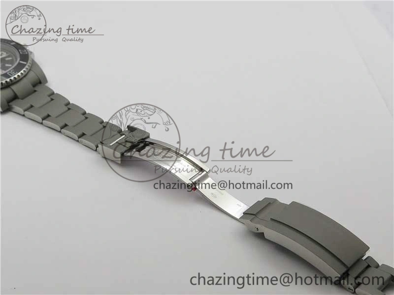 The Rough Matt Carbon Sandblast SS GMF Best Edition Blue Dial on SS Bracelet SA EyeCatching 2972