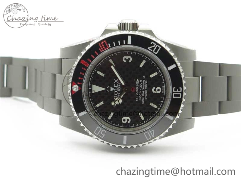 The Rough Matt Carbon Sandblast SS GMF Best Edition Carbon Dial on SS Bracelet SA Refined 2973