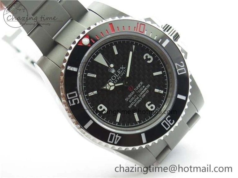 The Rough Matt Carbon Sandblast SS GMF Best Edition Carbon Dial on SS Bracelet SA Refined 2973
