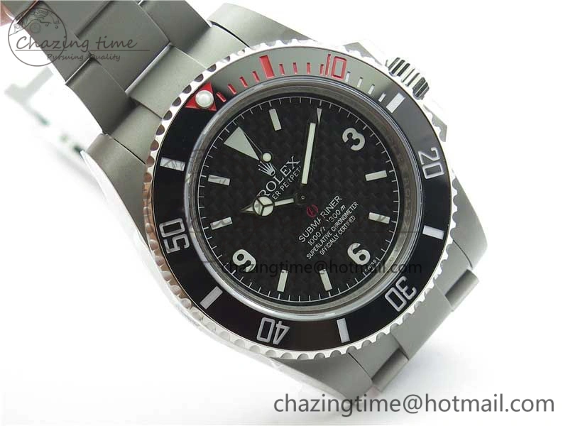 The Rough Matt Carbon Sandblast SS GMF Best Edition Carbon Dial on SS Bracelet SA Refined 2973
