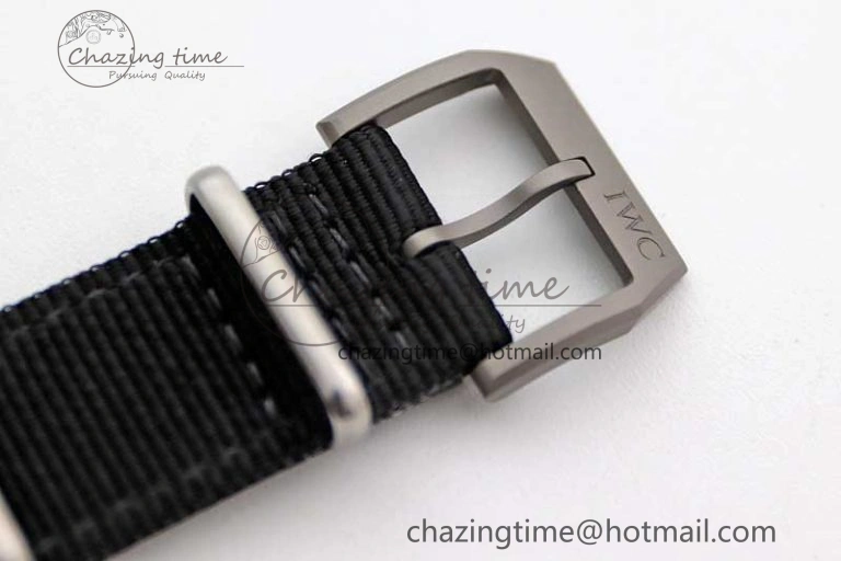 ModernLook Top Gun IW326901 Ceramic M+F 1:1 Best Edition Black Dial on Black Nylon Strap A 4727