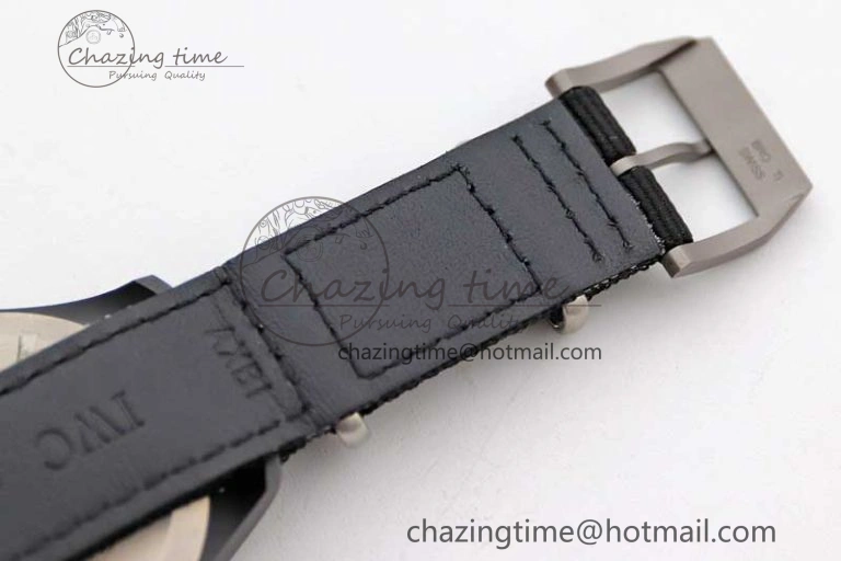 ModernLook Top Gun IW326901 Ceramic M+F 1:1 Best Edition Black Dial on Black Nylon Strap A 4727