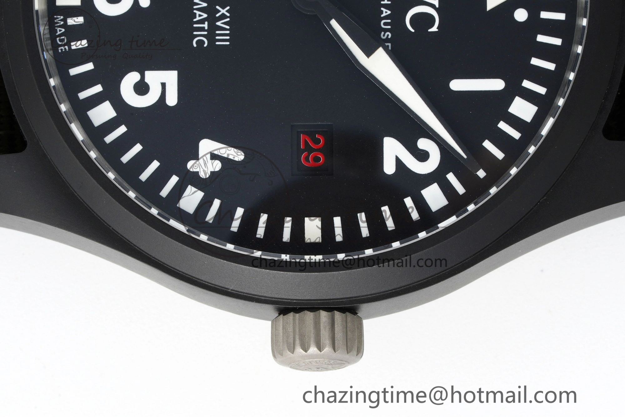 Top Gun Pilot Mark XVIII Limited “SFTI” M+F 1:1 Best Edition Black Dial on Green Nylon Strap A Classic 7064