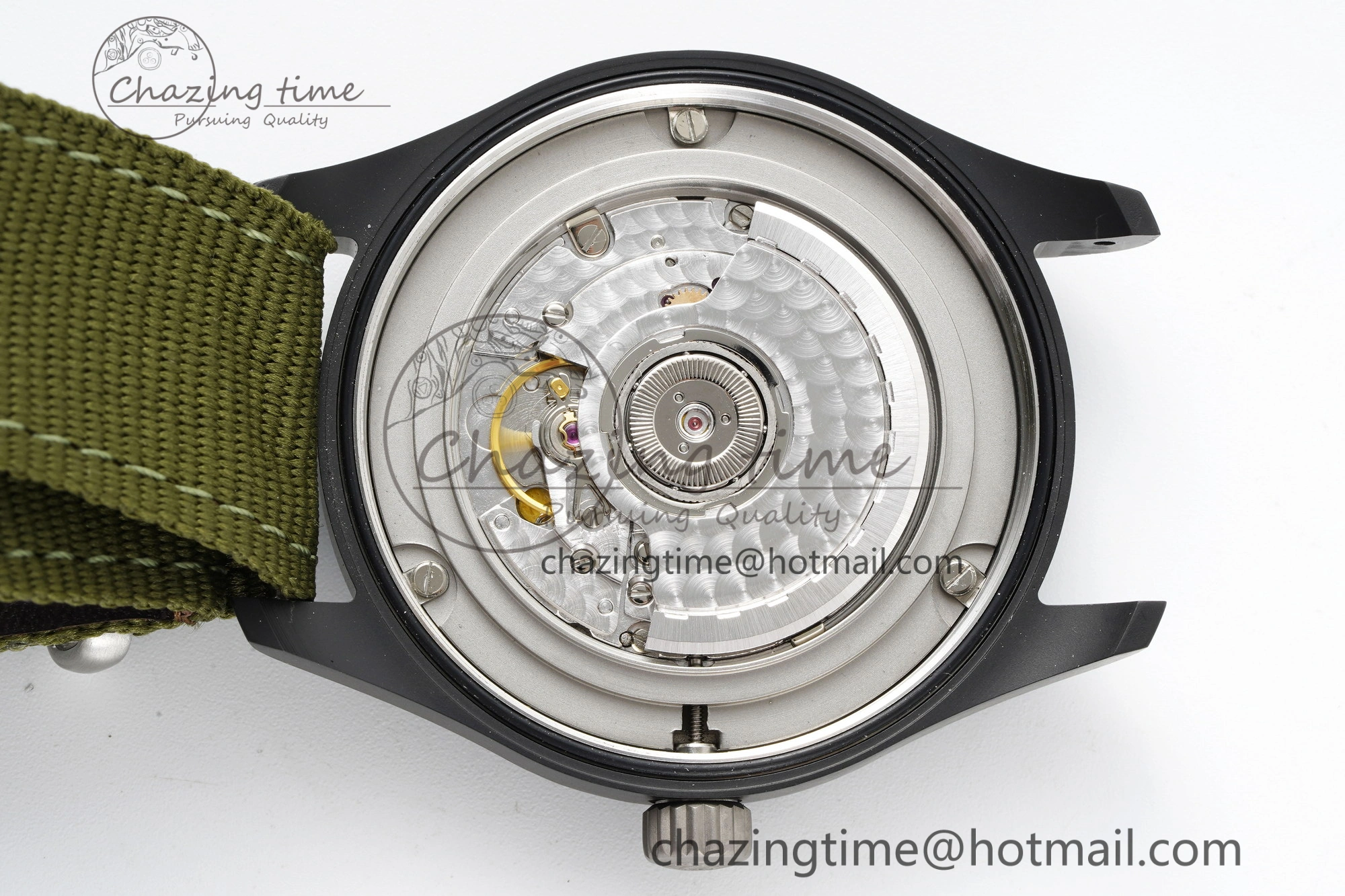 Top Gun Pilot Mark XVIII Limited “SFTI” M+F 1:1 Best Edition Black Dial on Green Nylon Strap A Classic 7064