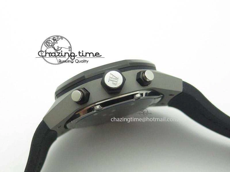 ZeroBulk Tourbillon Concept GMT SS Black Blue Dial On Black Rubber Strap Japan Quartz 5100